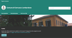 Desktop Screenshot of comune.cernuscolombardone.lc.it