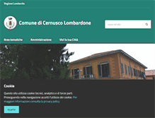 Tablet Screenshot of comune.cernuscolombardone.lc.it